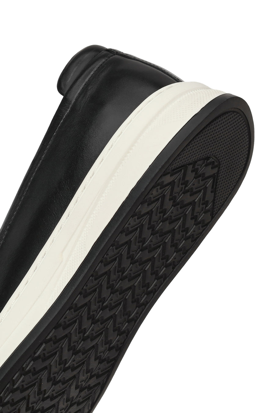 Men's Black Leather Casual Loafer