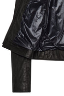Prima Woman Black Short Leather Jacket | Derimod
