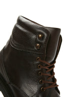 Men's Brown Lace-Up Leather Boots | Derimod