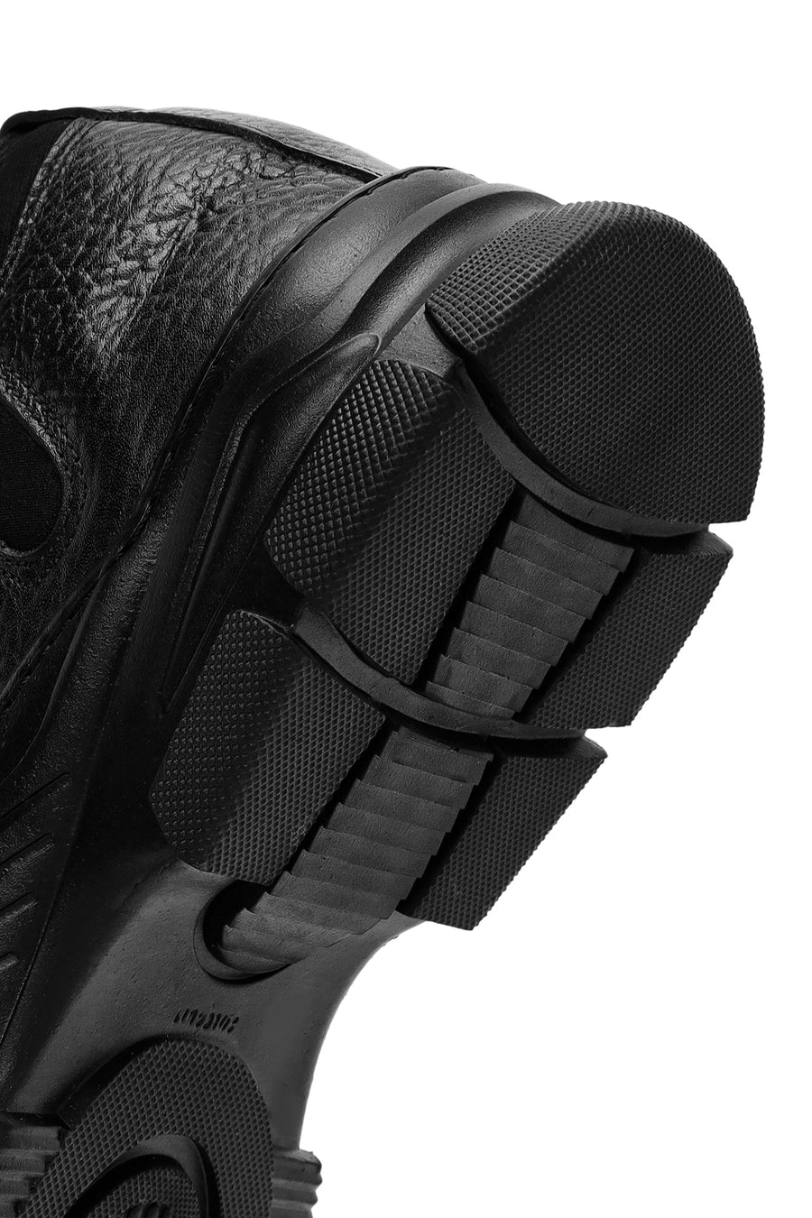 Men's Black Lace-up Leather Casual Shoes