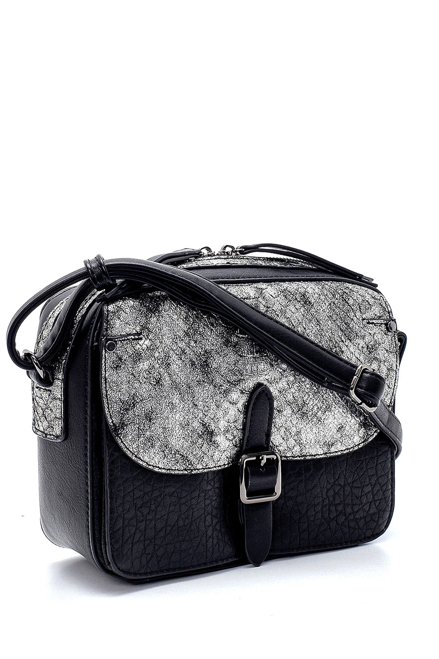 Women's Snakeskin Pattern Detailed Shoulder Bag