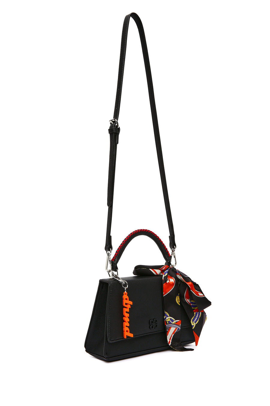 Women's Black Long Strap Classic Handbag