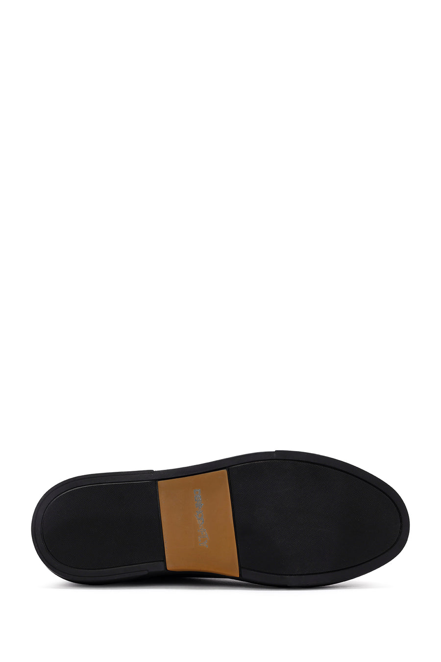 Men's Black Lace-up Leather Sneaker
