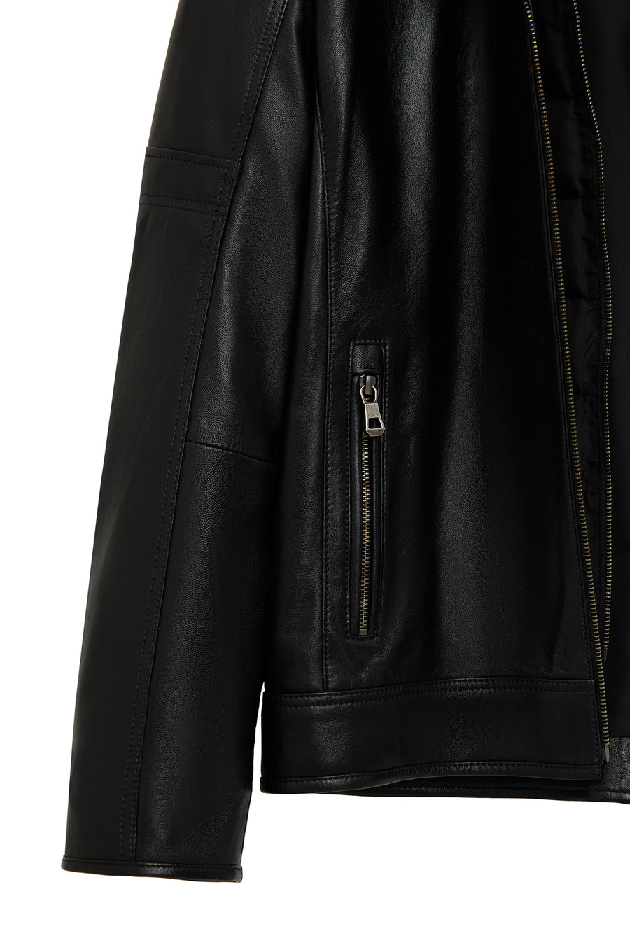 Mbappe Men's Black Leather Jacket
