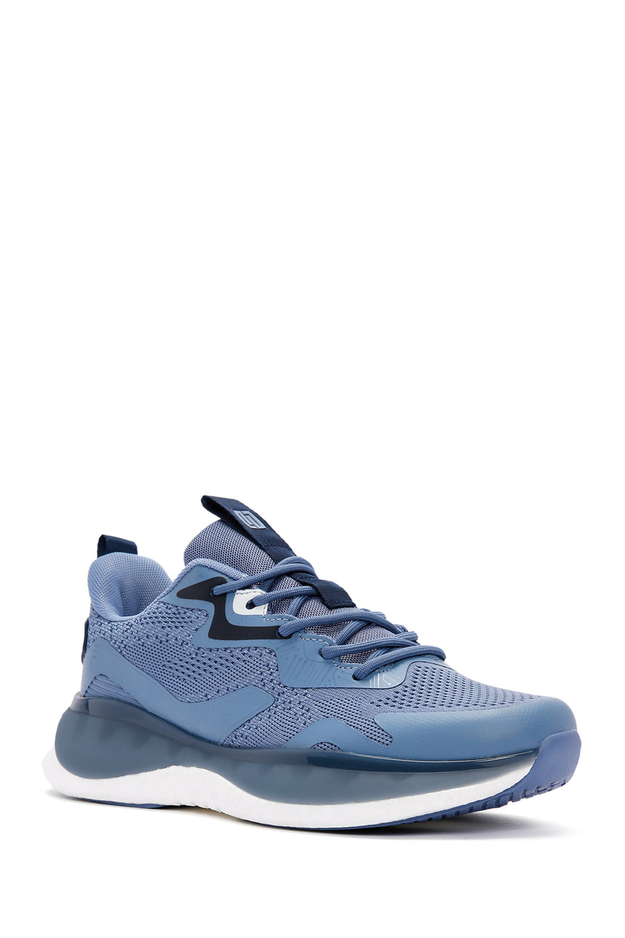Derimod Zero Men's Blue Lace-Up Thick Sole Fabric Sneaker