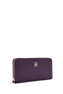 Women's Purple Strap Detailed Wallet | Derimod