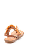 Women's Seashell Detailed Flip Flops Sandals | Derimod