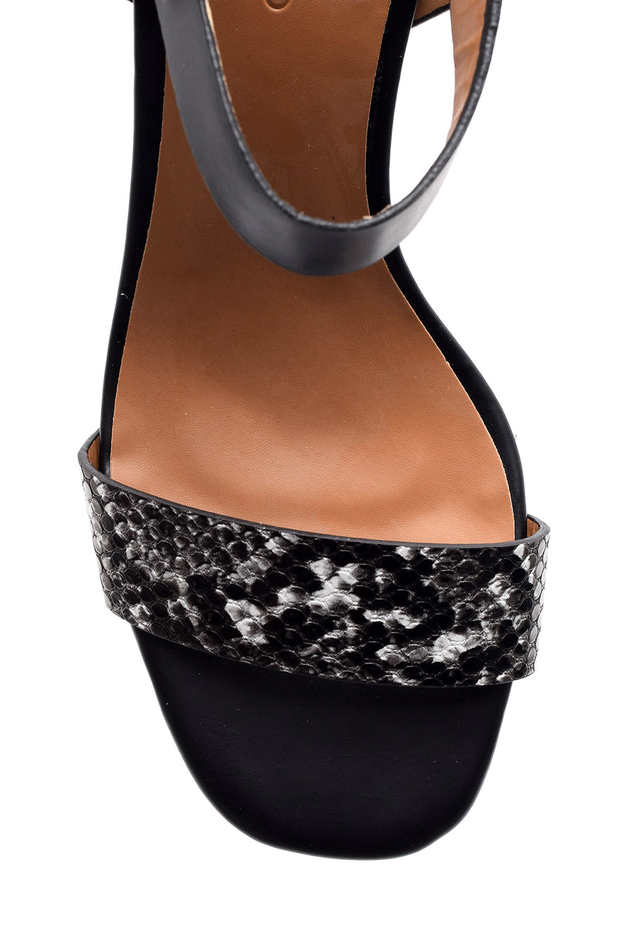 Women's Crocodile Patterned Heeled Shoes