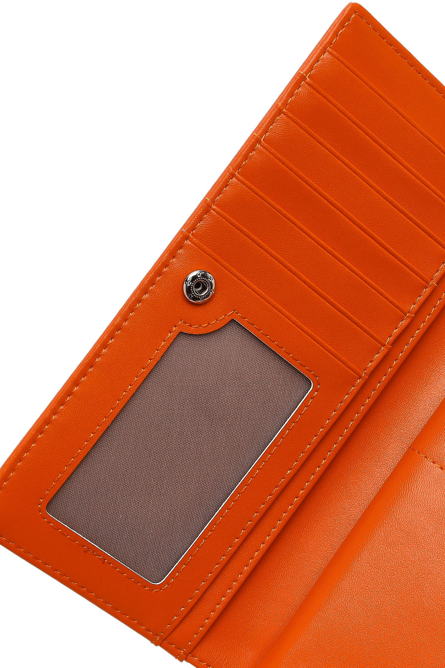 Woman Orange Wallet