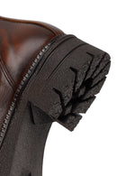 Woman Brown Thick-Soled Leather Chelsea Boots | Derimod