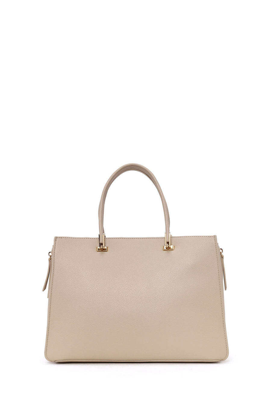 Woman Beige Long-Strap Shoulder Bag