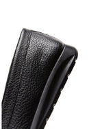 Women's Black Leather Comfort Loafers | Derimod