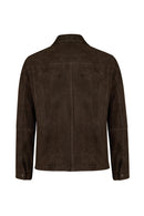 Shoe Male Brown Suede Shirt Jacket | Derimod