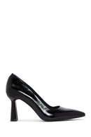 Women's Black Patent Leather Thin Heel Stiletto | Derimod