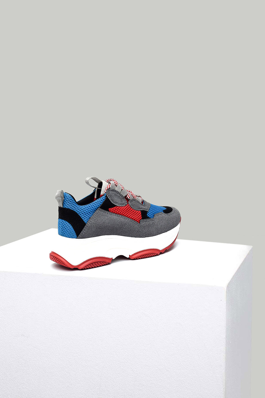 Colorful High-Sole Women's Sports Shoes