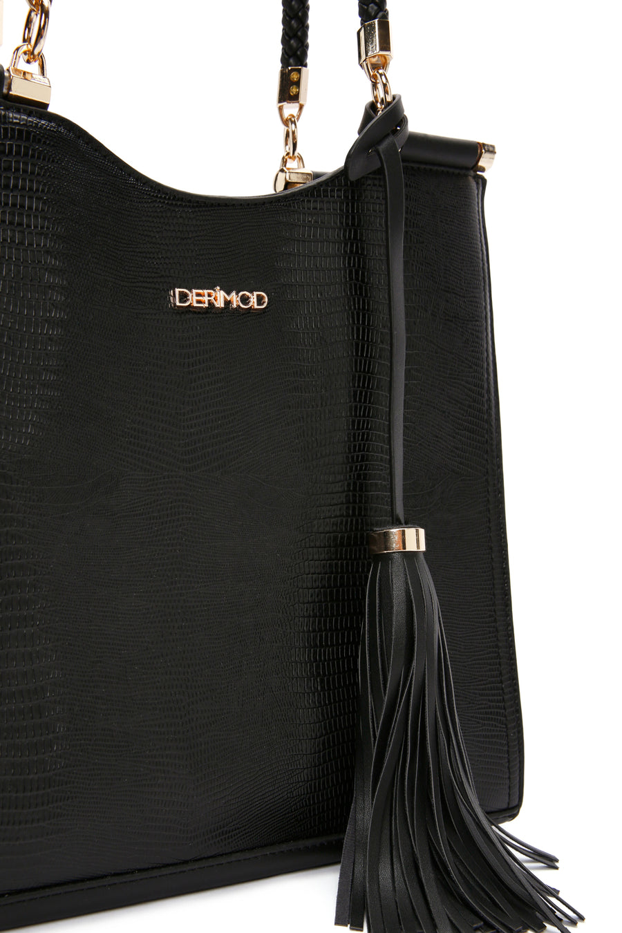 Women's Black Printed Long Strap Shoulder Bag