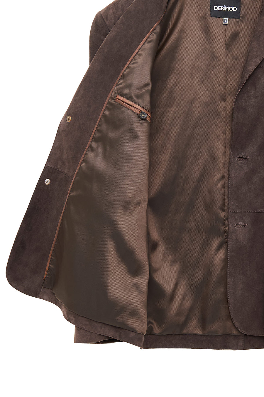 Rodrygo Men's Brown Blazer Suede Leather Jacket
