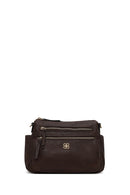 Woman Brown Crossbody Bag with Long Strap | Derimod
