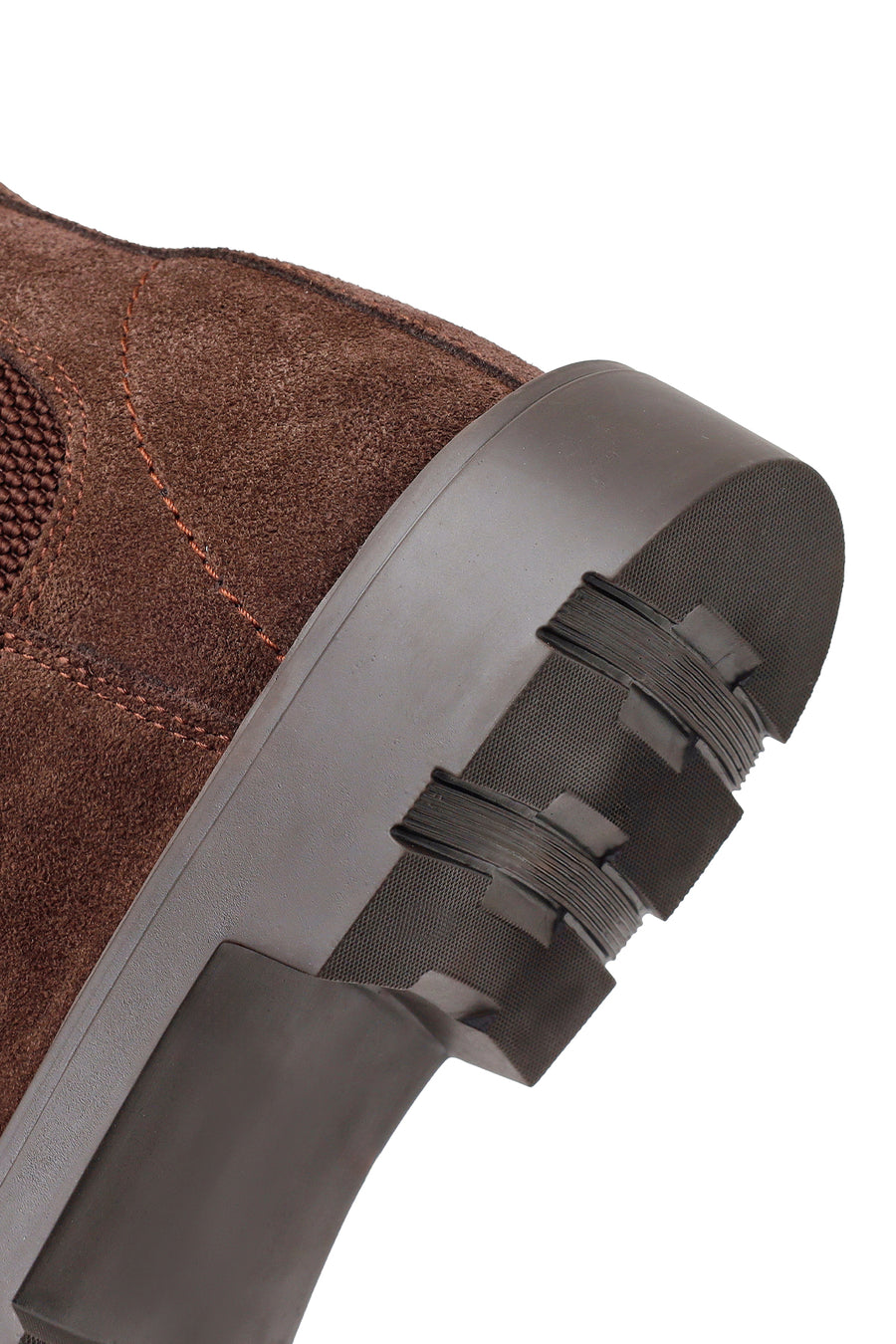 Male Brown Suede Chelsea Boots