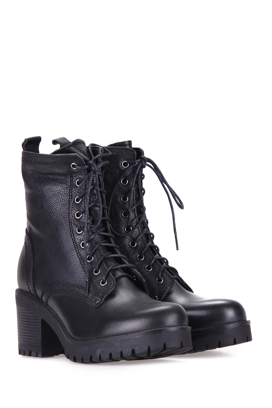 High Heeled Women's Leather Boots