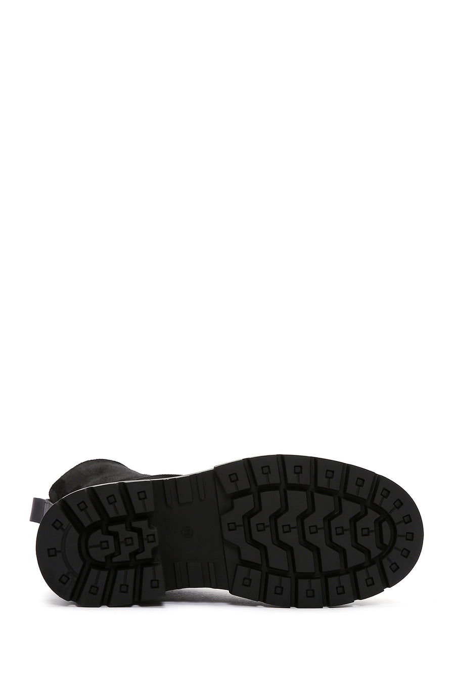 Women's Black Leather Zippered Boots