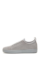 Men's Gray Suede Leather Sneaker | Derimod