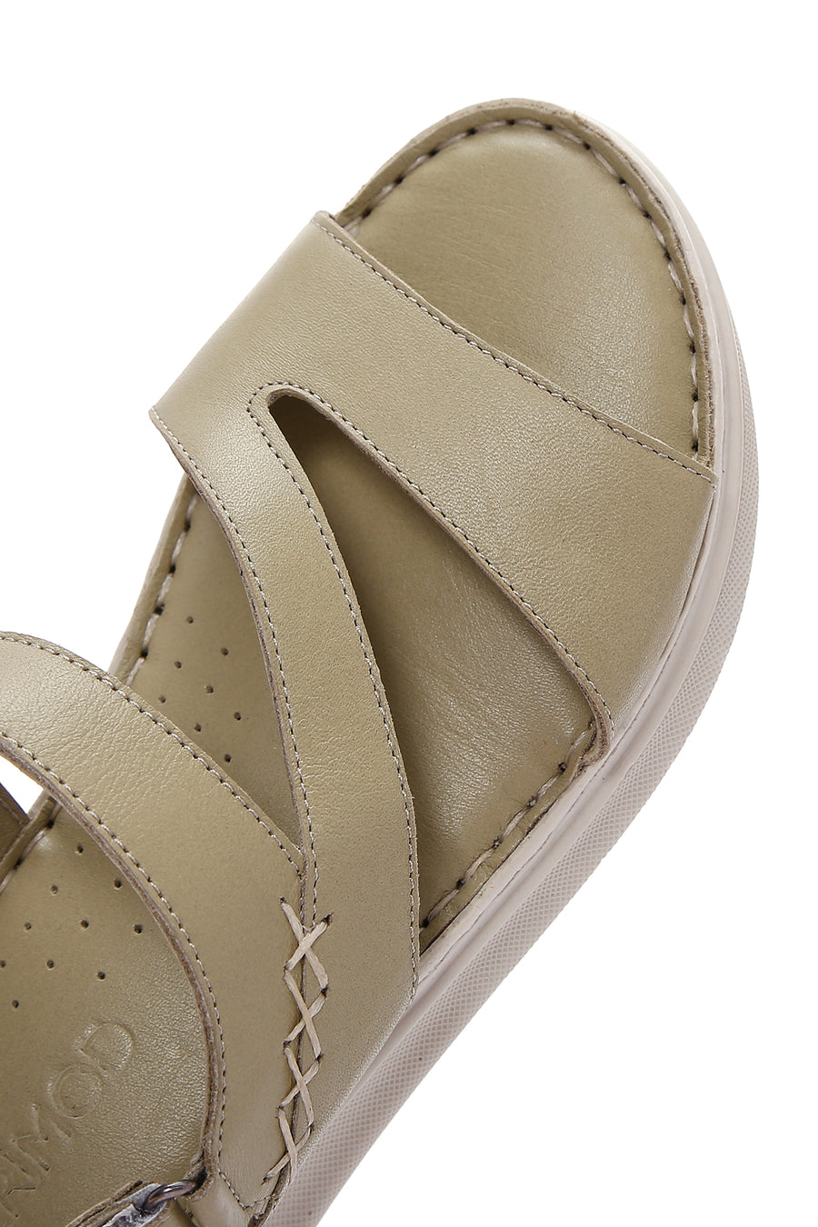 Kadın Yeşil Deri Comfort Sandalet