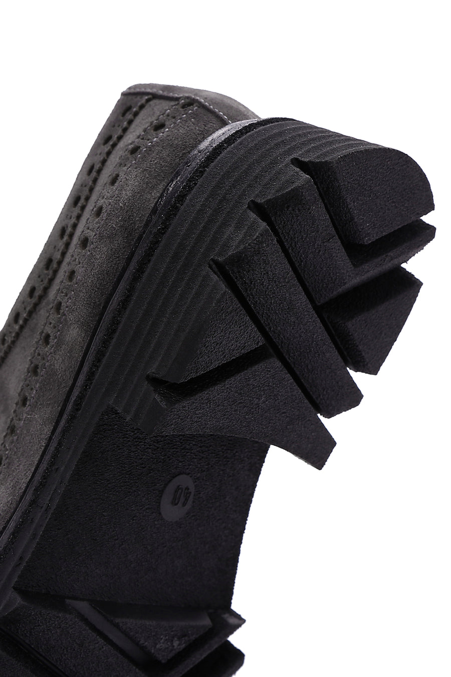 Men's Gray Suede Leather Casual Shoes