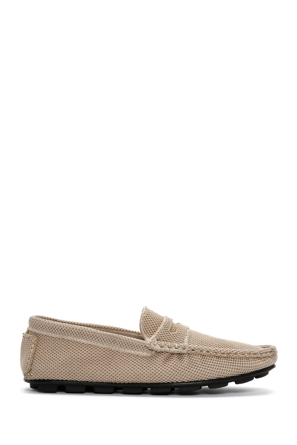 Erkek Bej Kumaş Loafer