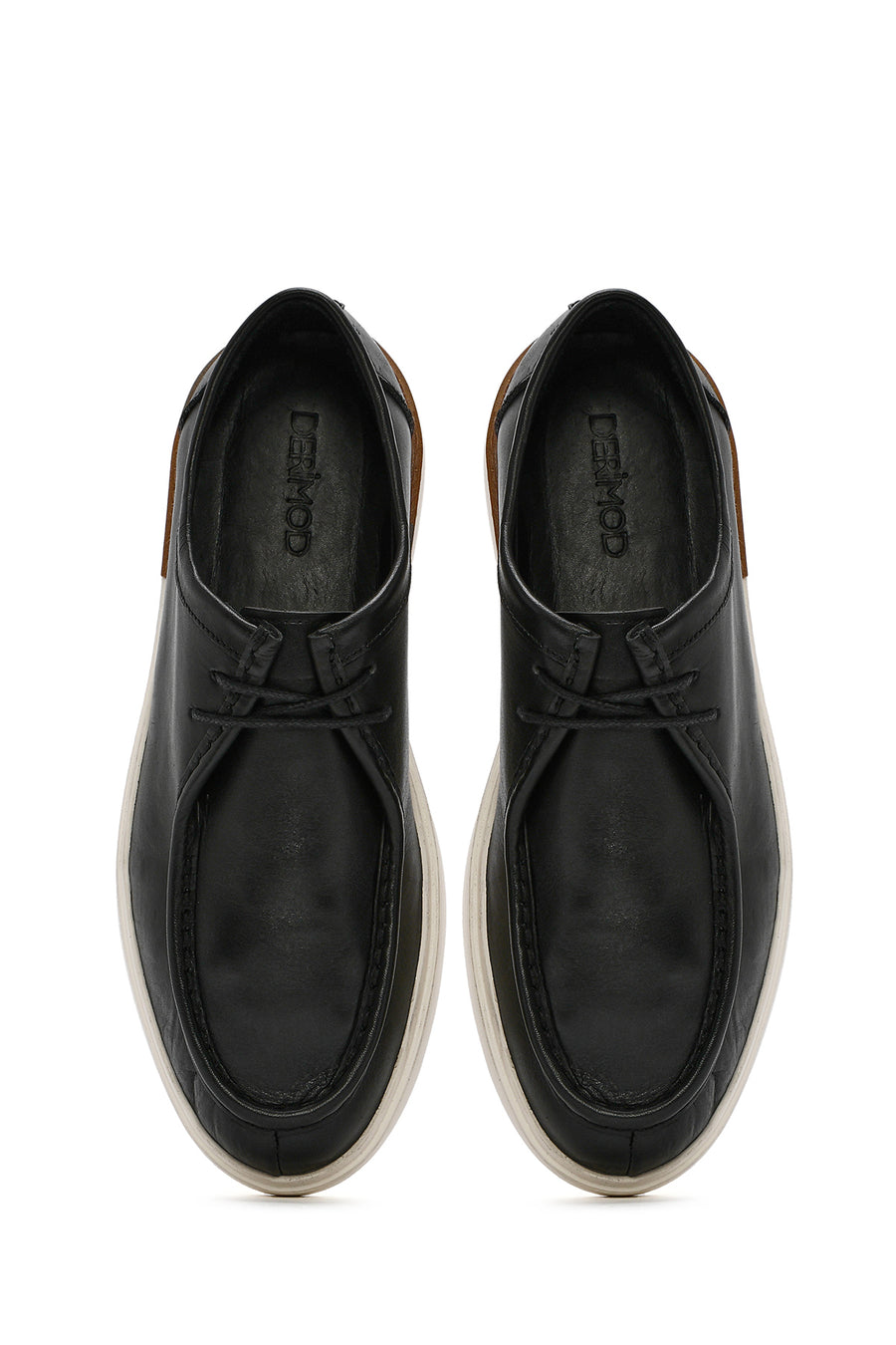 Men's Black Leather Casual Shoes