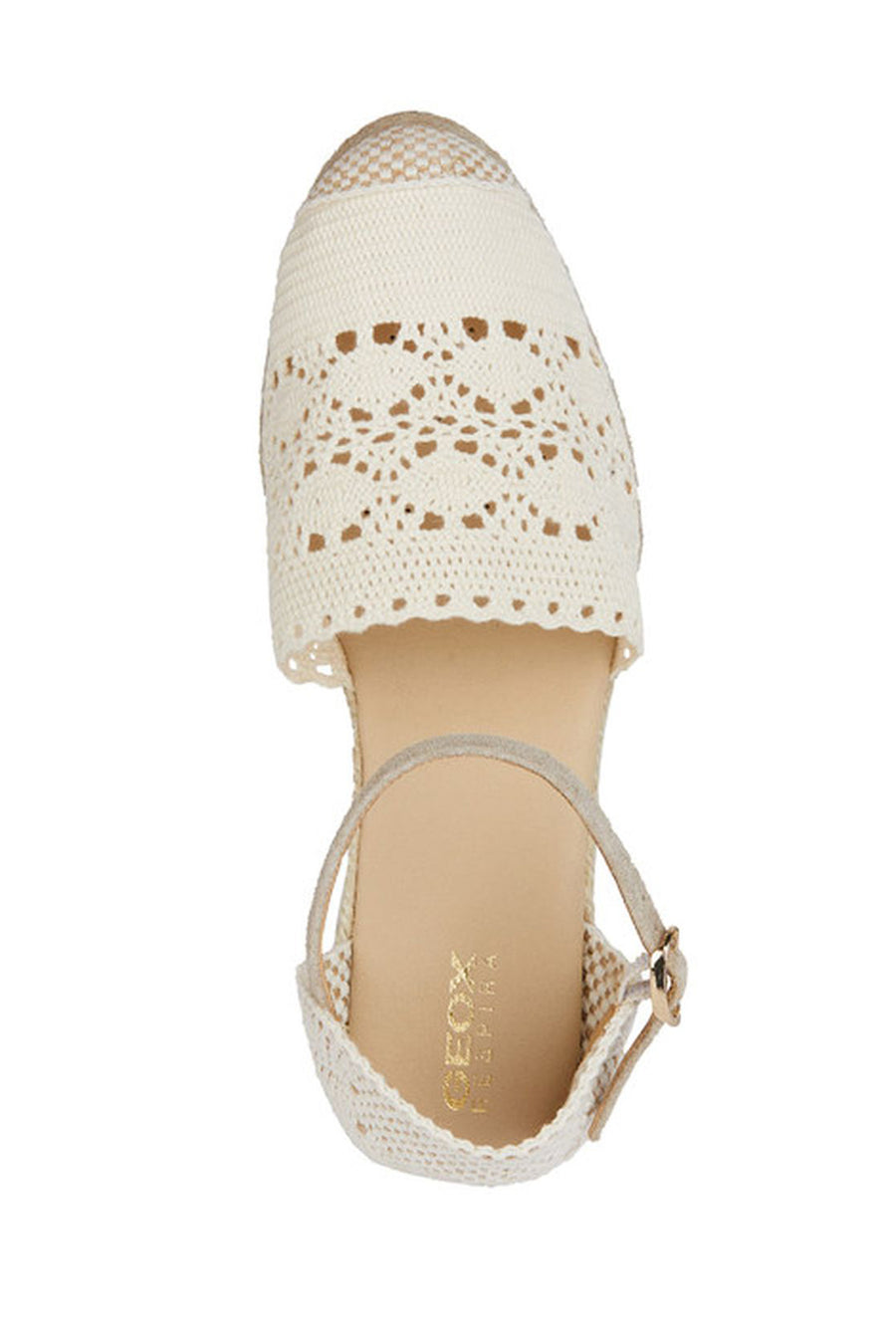 Geox Women's Mink Gelsa Ankle Strap Wedge Heel Espadrille