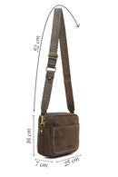 Woman Mink Long-Strap Suede Crossbody Bag | Derimod