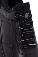 Men's Black Lace-up Leather Sneaker | Derimod