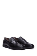 Men's Black Leather Casual Loafer | Derimod