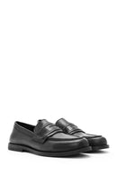 Women's Black Classic Leather Loafer | Derimod