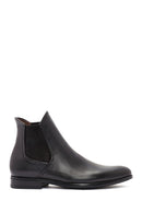 Men's Black Leather Chelsea Boots | Derimod