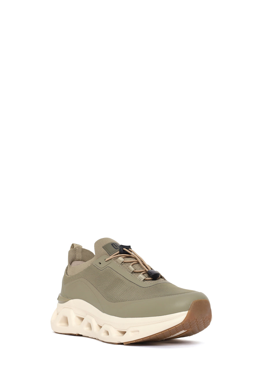 Derimod Zero Male Khaki Thick-Soled Lace-Up Fabric Sneakers