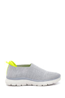 Women's Gray Neon Detailed Sneaker | Derimod