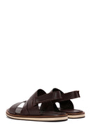 Men's Brown Leather Sandals | Derimod