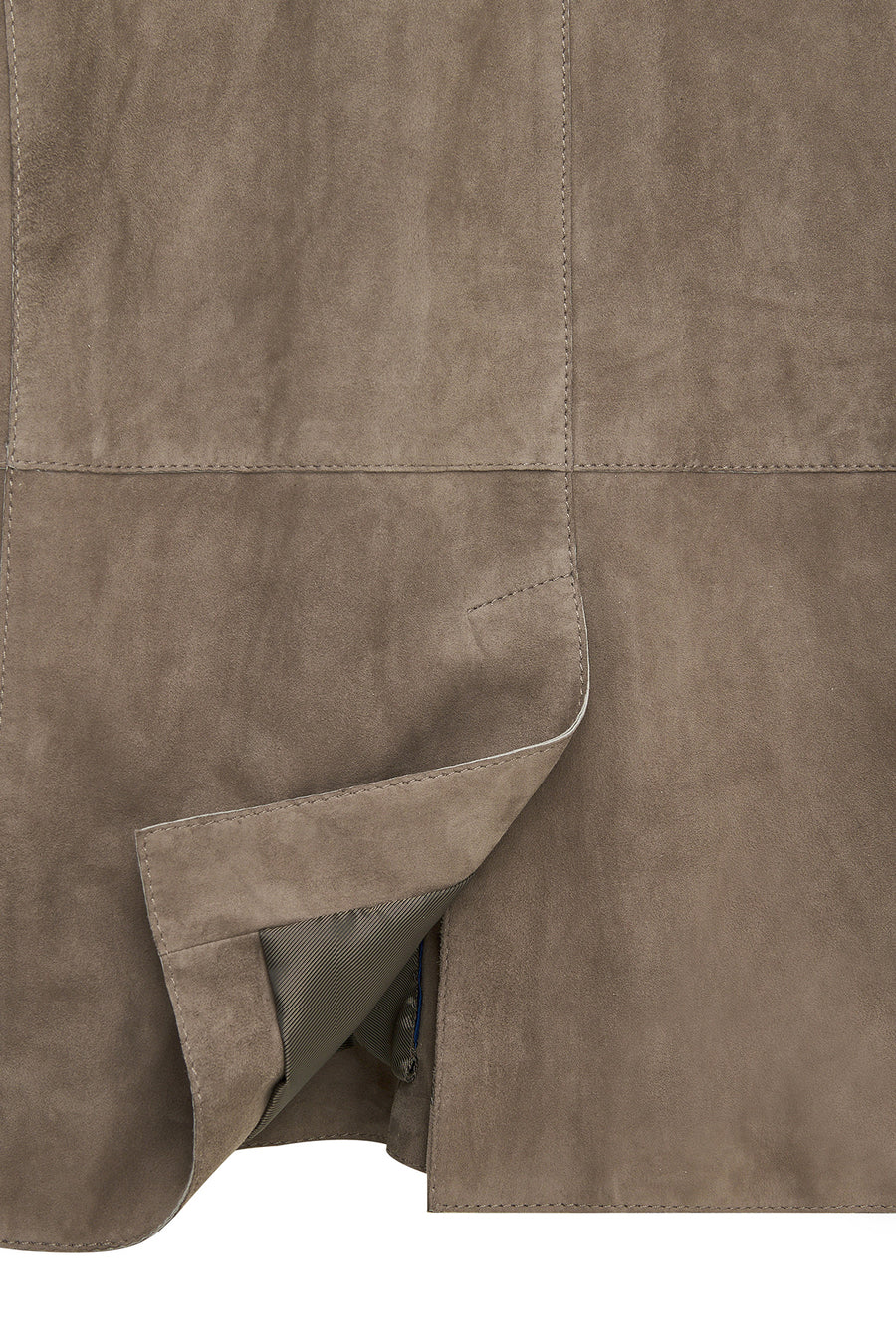 Rodrygo Men's Mink Blazer Suede Leather Jacket