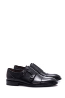 Men's Leather Double Buckle Classic Shoes | Derimod