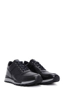 Men's Black Leather Sneaker | Derimod