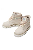 Caterpillar Women's Beige Nubuck Leather Colorado Boots | Derimod