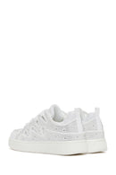 Women's White Stone Sneaker | Derimod