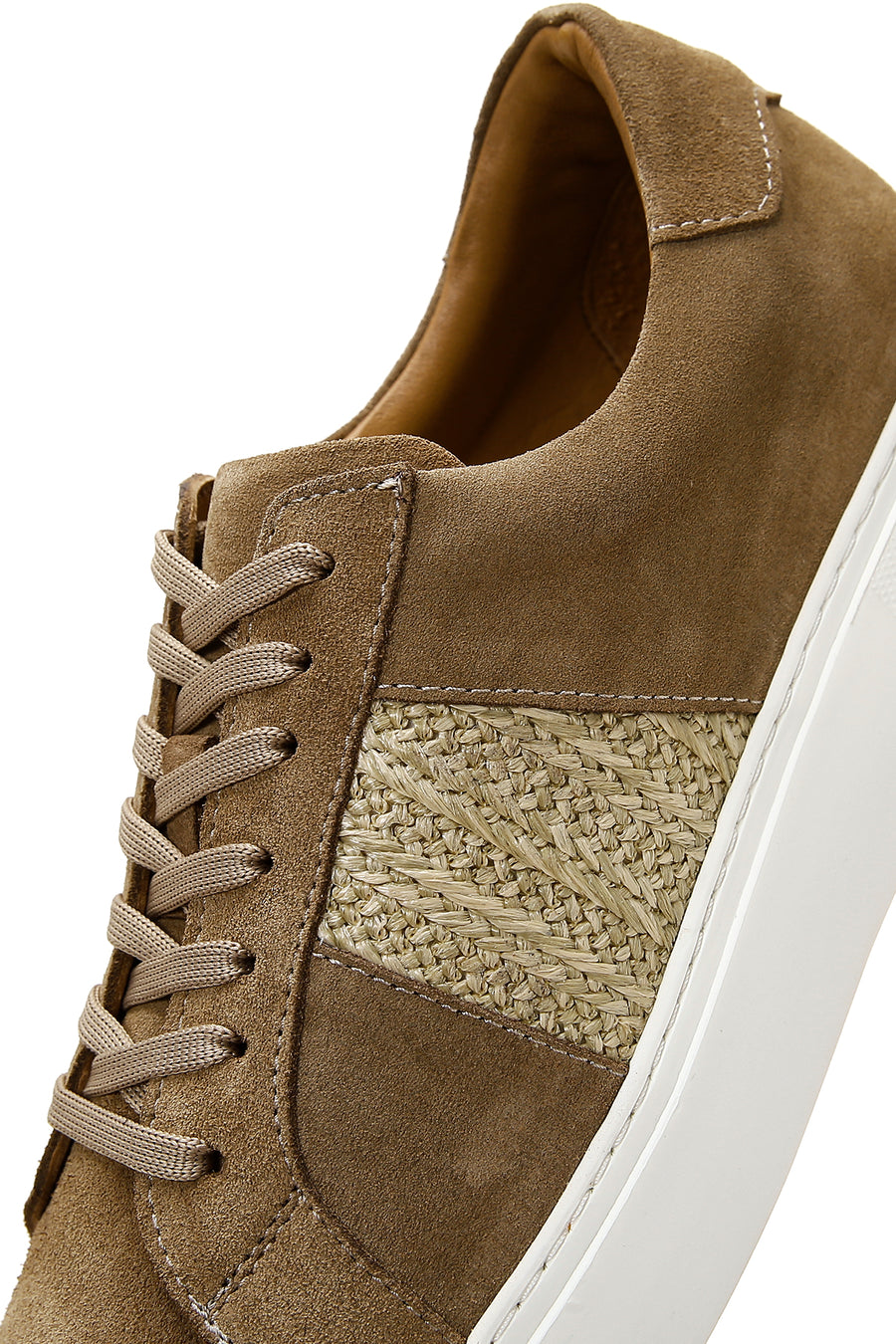 Men's Mink Suede Leather Thick Soled Sneaker