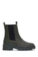 Women's Khaki Chelsea Boots | Derimod