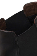 Male Black Leather Chelsea Boots | Derimod