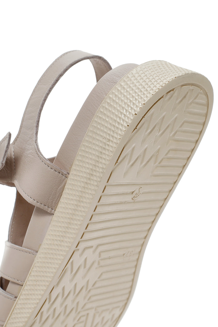 Kadın Vizon Bantlı Deri Comfort Sandalet