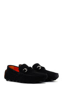 Men's Black Suede Leather Loafer | Derimod