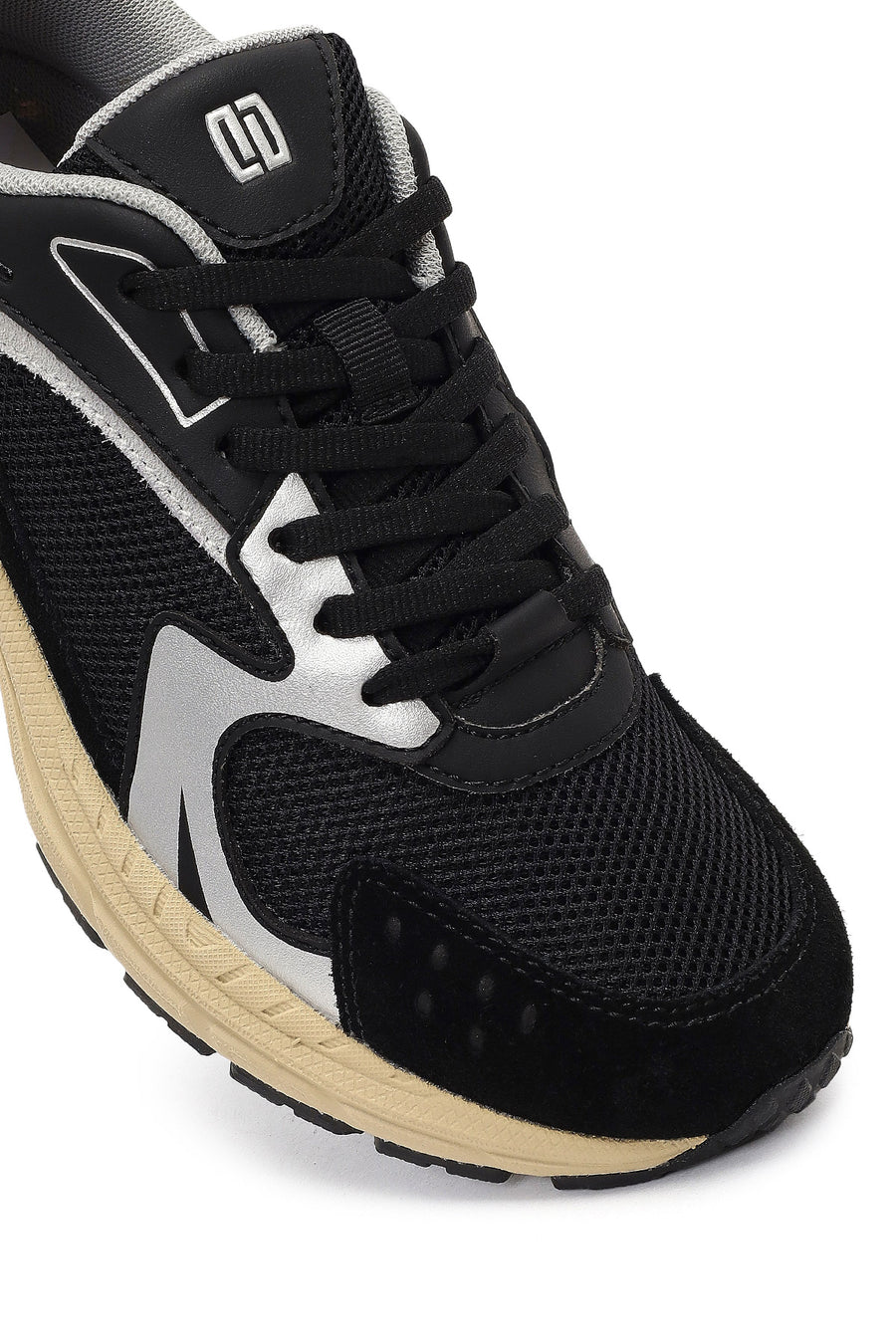Derimod Studio Women's Black Lace-Up Thick-Soled Sneaker